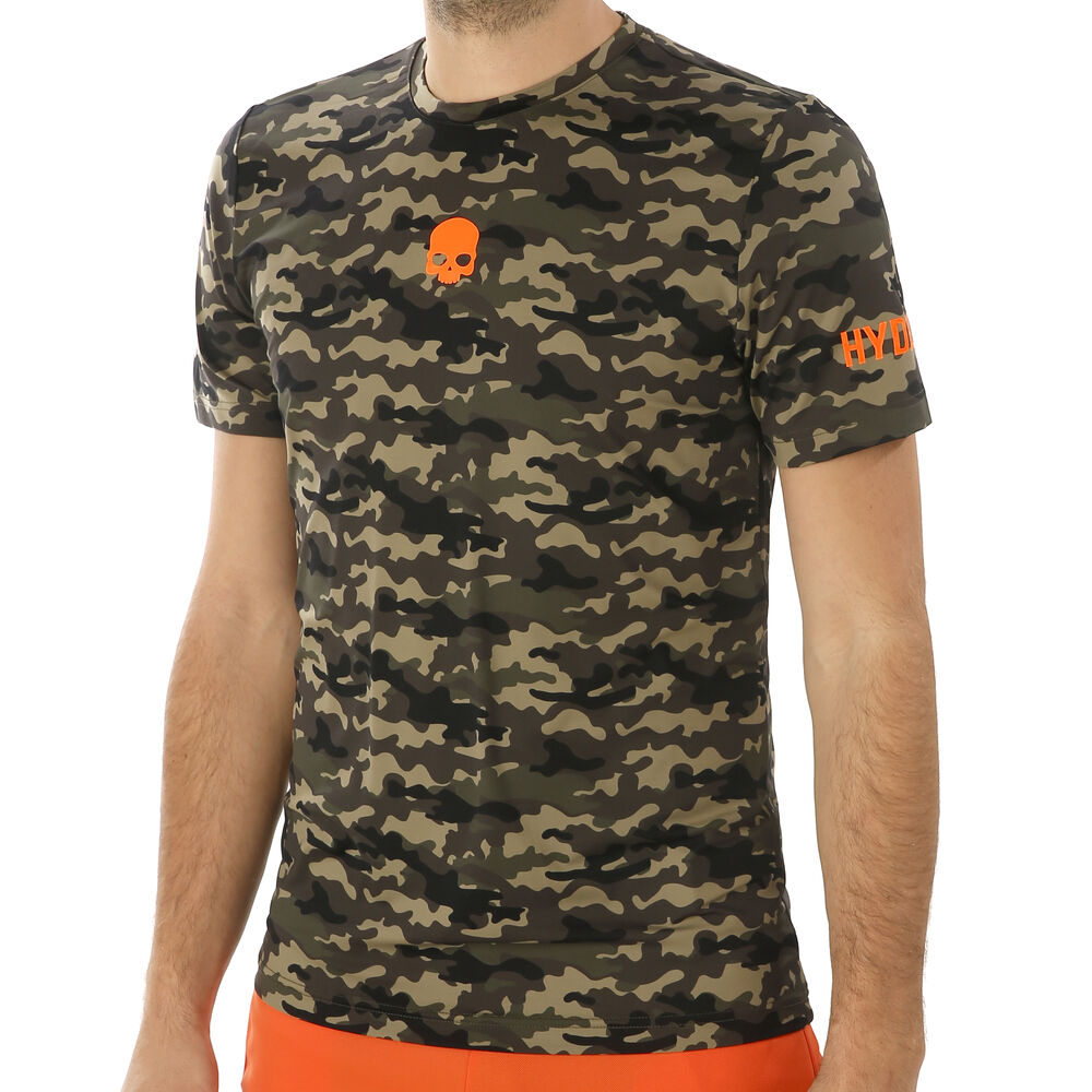 Hydrogen Printed Tech T-shirt Hommes - Vert Olive , Kaki