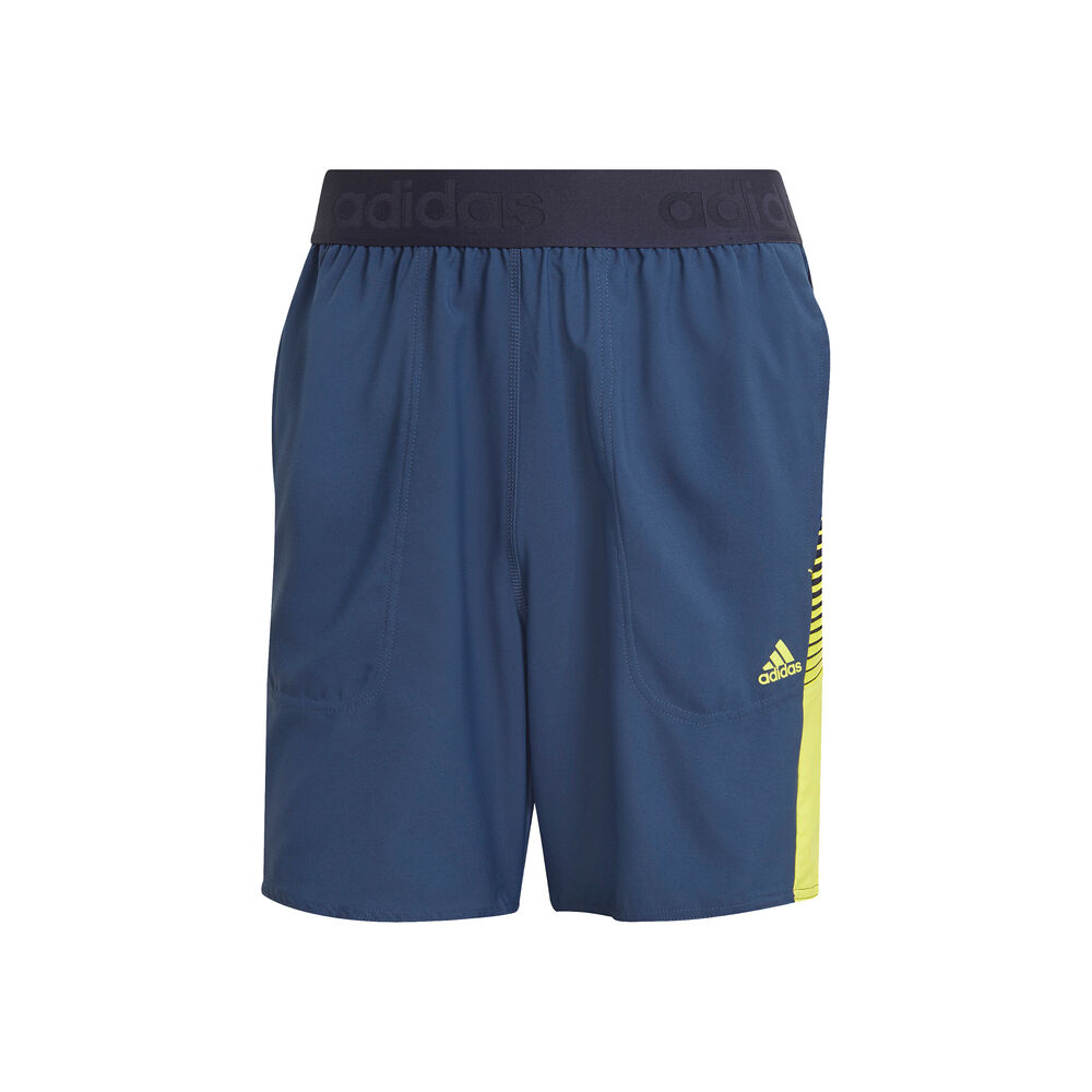 adidas Athletic Shorts Hommes - Bleu Foncé , Jaune