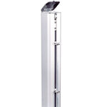 Équipement court de tennis Tegra Tegra ASS Poteau Pour Filet 83mm Rond, Aluminium-Argent