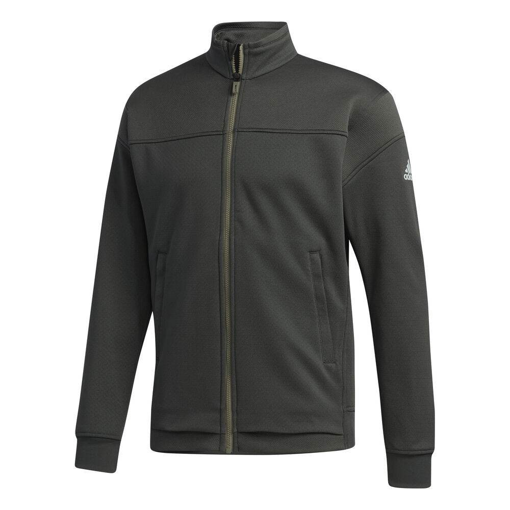 adidas Knitted Veste De Survêtement Hommes - Kaki, Blanc