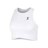 Court Crop Débardeur Tank Top Femmes-Blanc