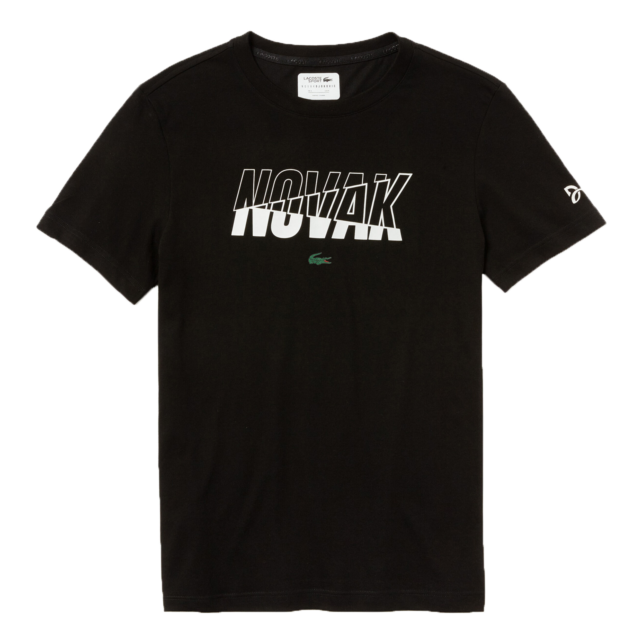 Novak Djokovic T shirt Hommes Noir Blanc