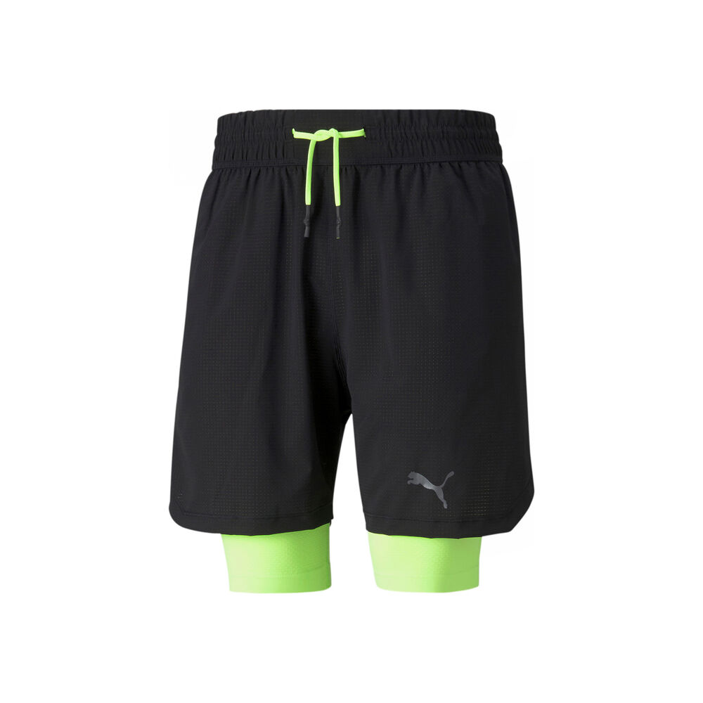 Puma Evoknit 5in Shorts Hommes - Noir , Vert Clair
