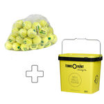 Balles De Tennis Tennis-Point Stage 1 60er Polybag plus Balleimer eckig