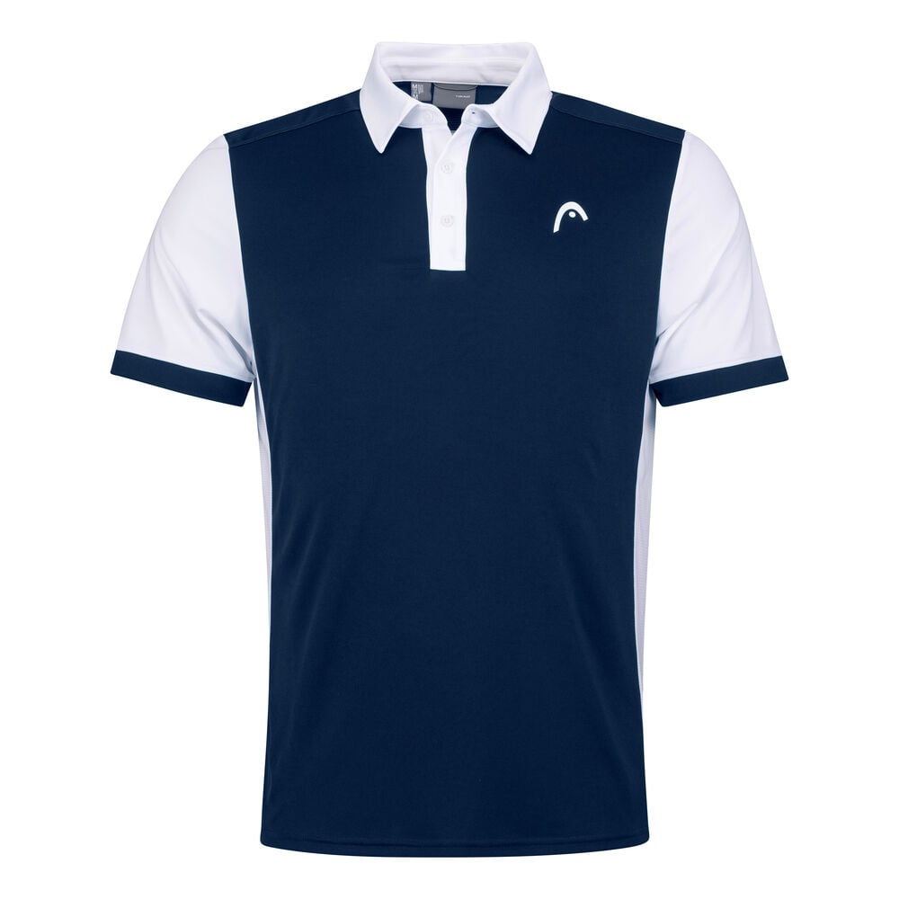 HEAD Davies Polo Hommes - Bleu Foncé , Blanc