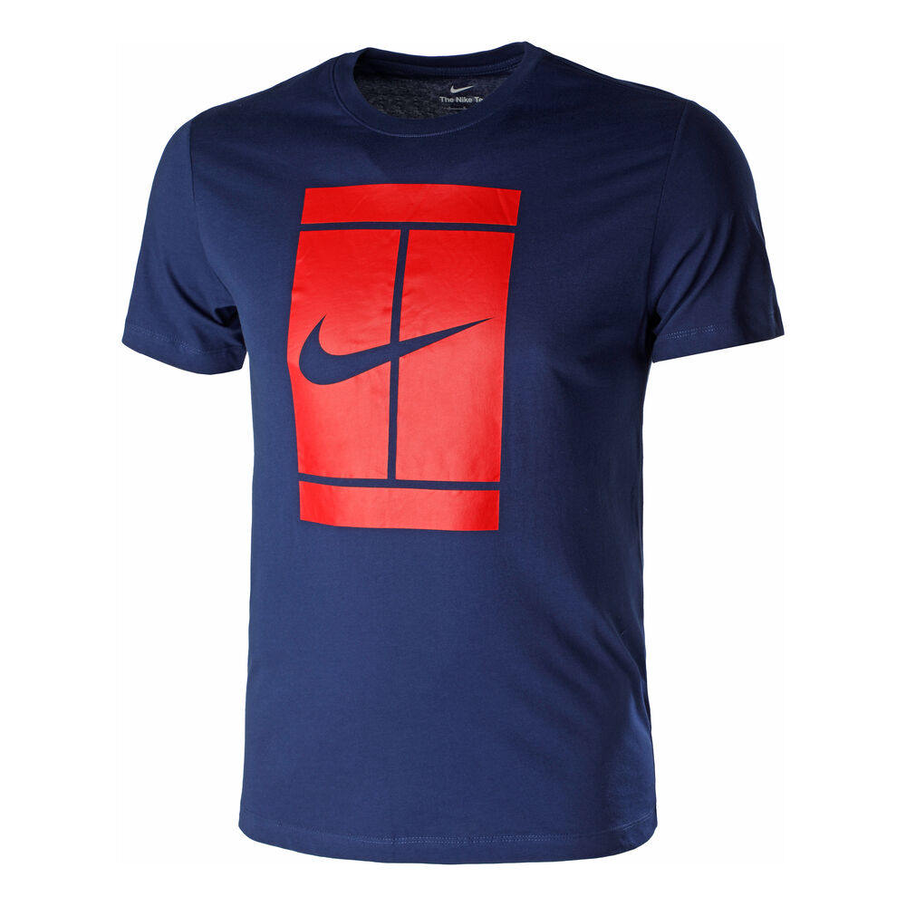 Nike Court Seasonal T-shirt Hommes - Bleu , Rouge