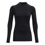 Vêtements Under Armour Under Armour Coldgear Authentics Mockneck Haut Manches Longues Femmes-Noir