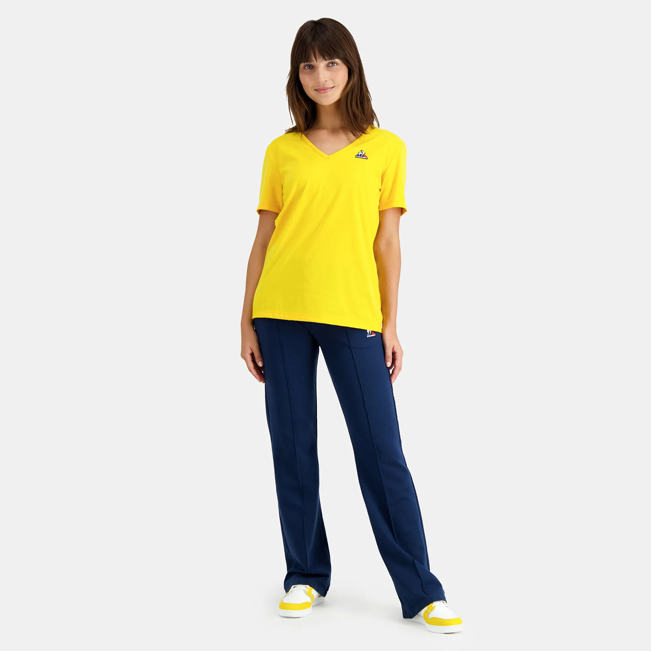 T shirt le coq sportif femme 2025 jaune