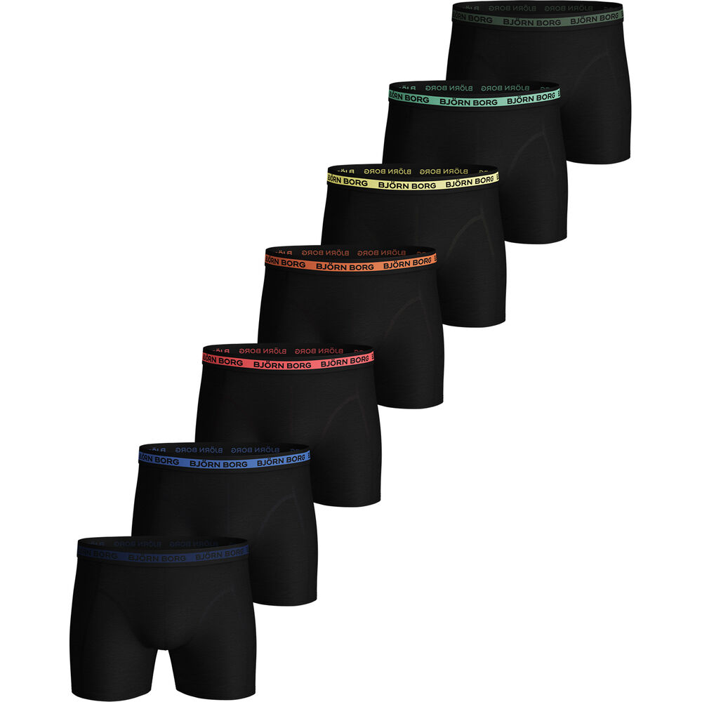 Björn Borg Solid Multi Sammy Caleçon Hommes - Noir , Multicouleur