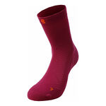 V&ecirc;tements Bauerfeind Bauerfeind Ultralight Mid Cut Chaussettes De Running Femmes-Berry