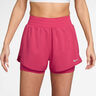 Dri-Fit One Mid Rise 2in1 3in Shorts Femmes - berry, argent