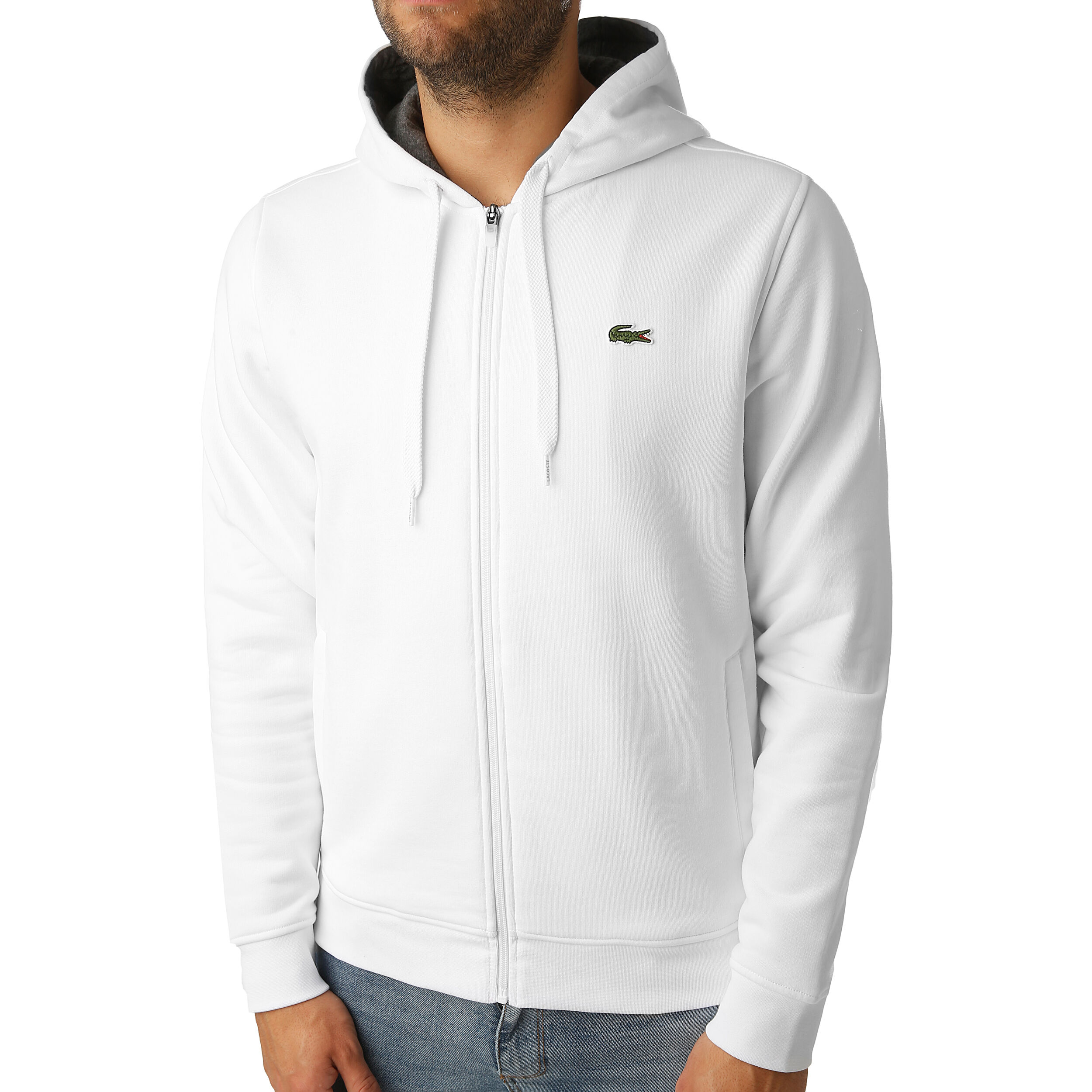 Lacoste gilet gris deals