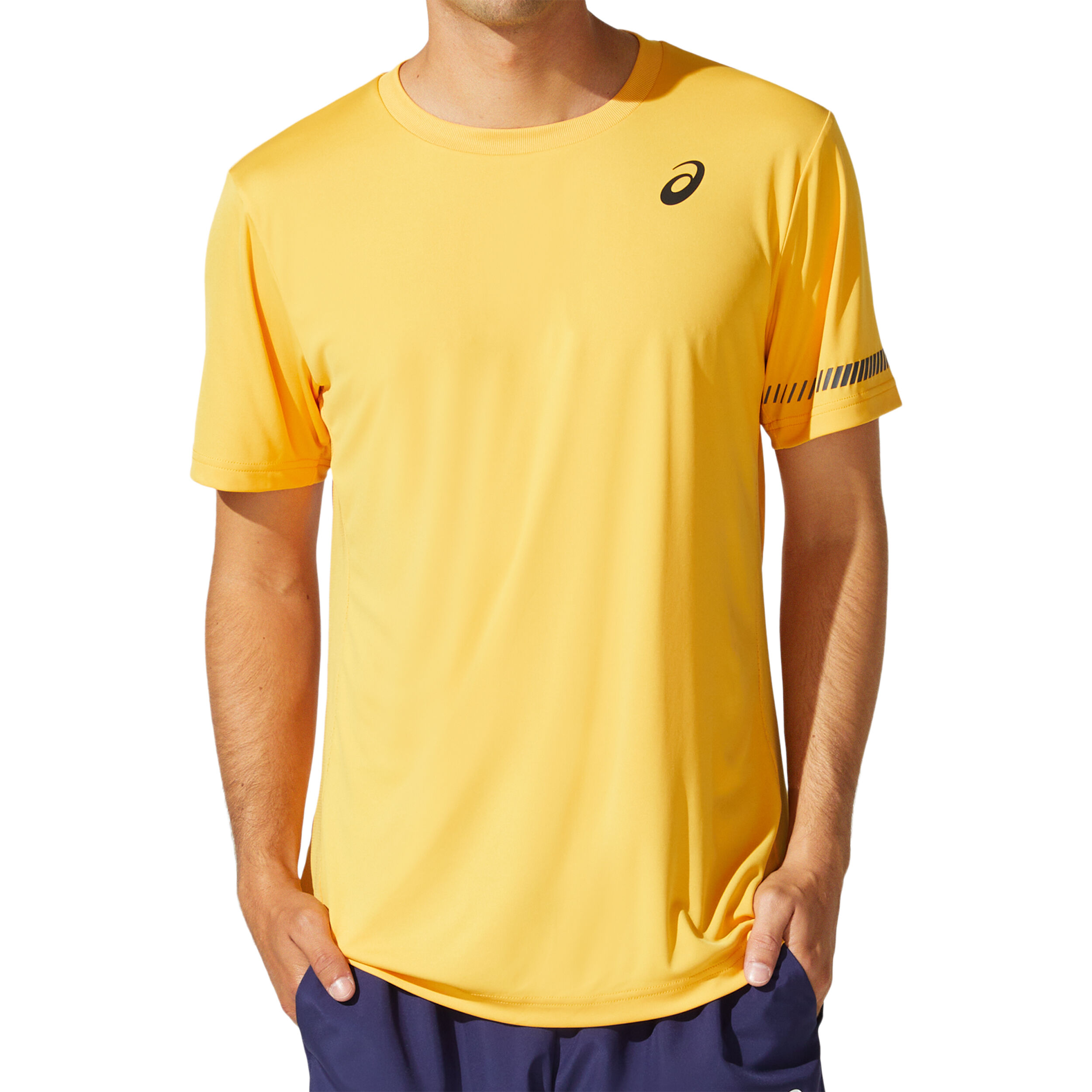 Asics t shirt homme jaune cheap