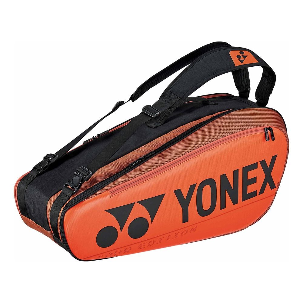 Yonex Pro Racket Bag Housse De Raquette Lot De 6 - Orange , Noir