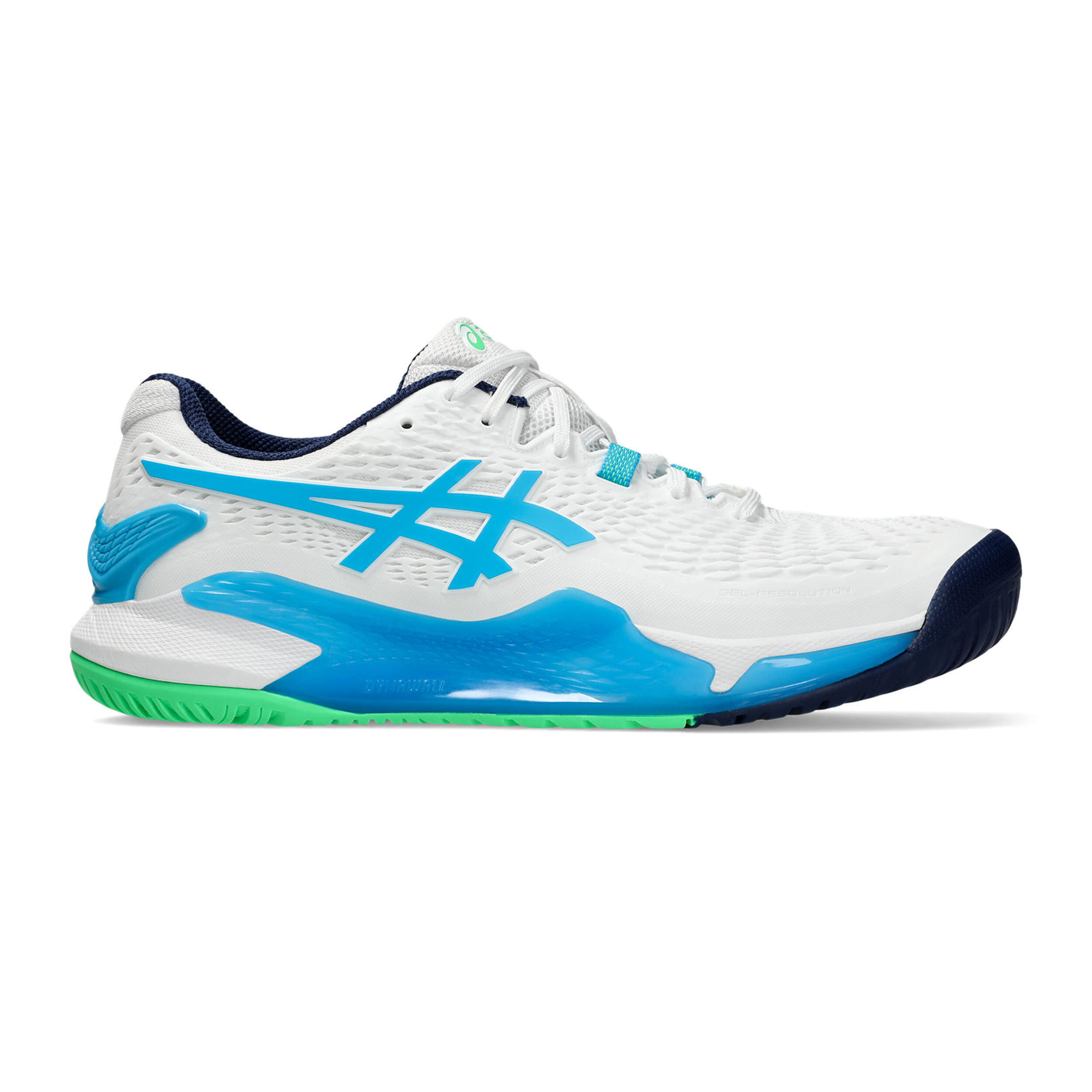 Buy ASICS Gel Resolution 9 Chaussures Toutes Surfaces Hommes Bleu Blanc online Tennis Point FR