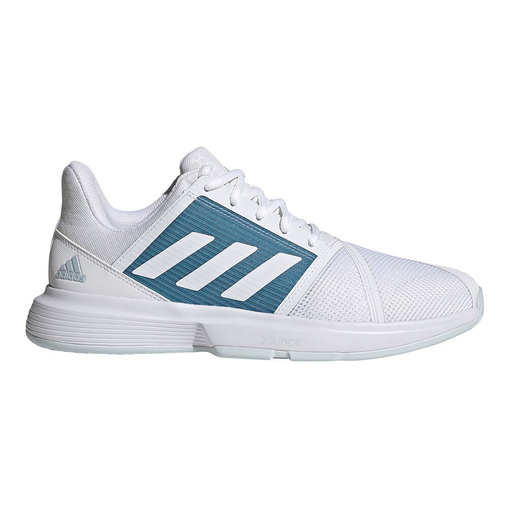 adidas CourtJam Bounce Chaussures Toutes Surfaces Hommes - Blanc , Bleu