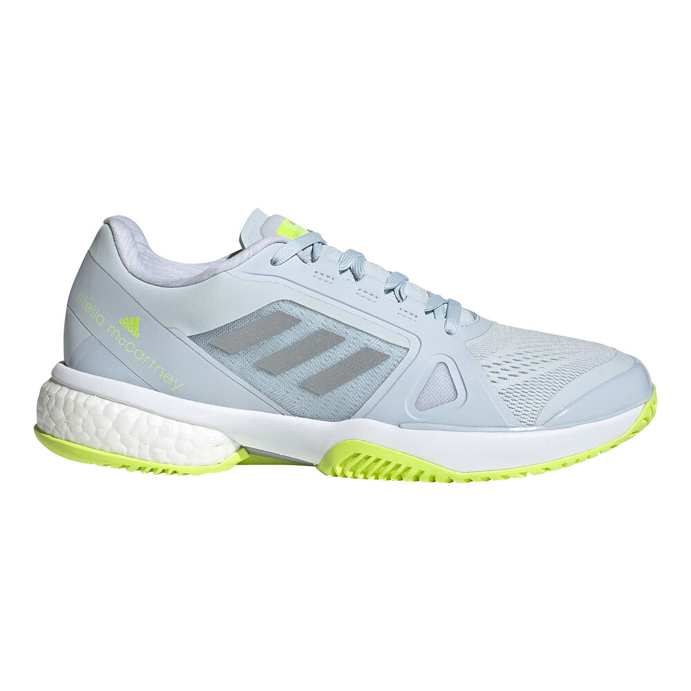 adidas Stella McCartney Tennis Chaussures Toutes Surfaces Femmes - Bleu Clair , Jaune Lemon