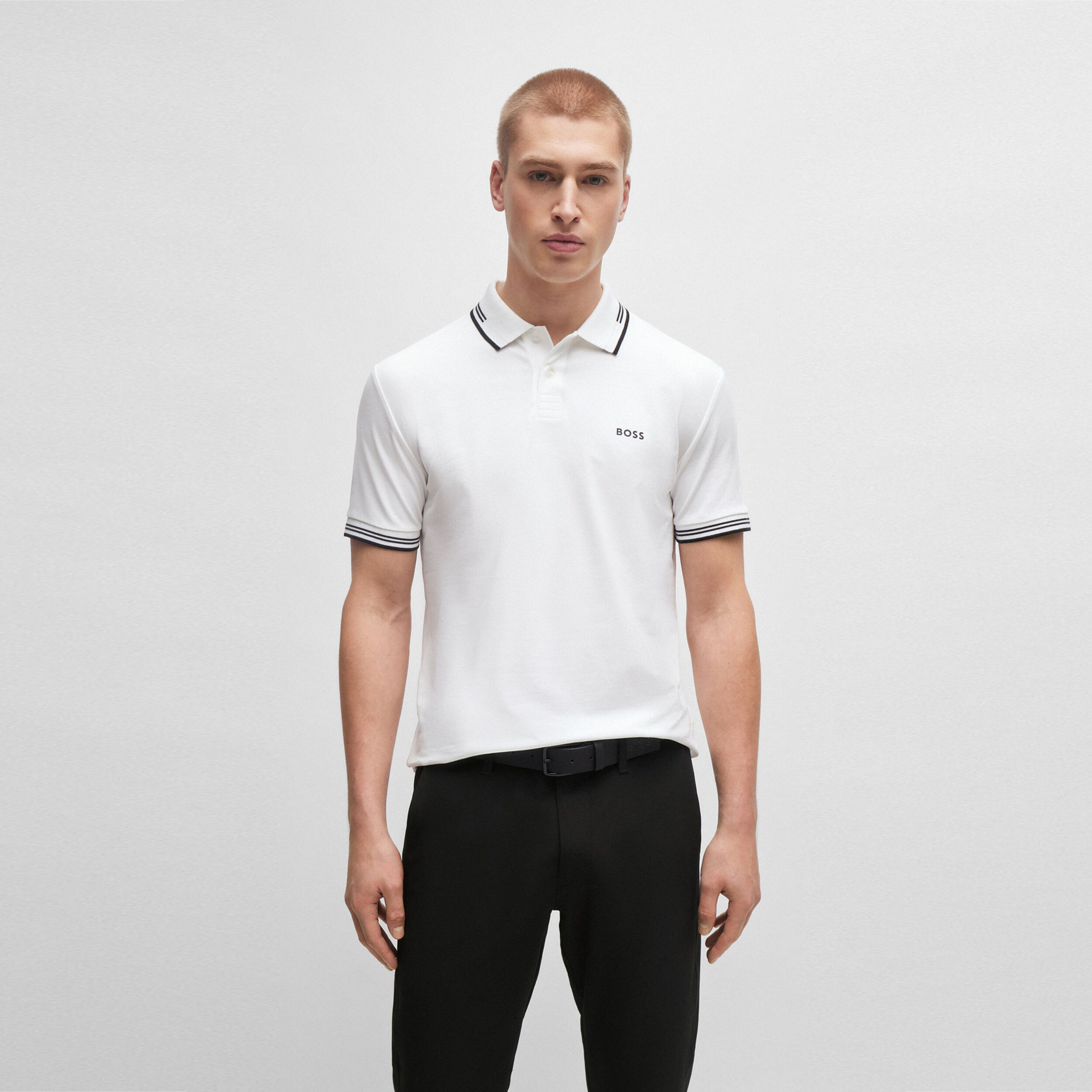 Boss slim fit polo shirt cheap